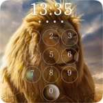 lions lock screen android application logo